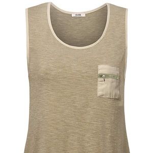 Women's V-Neck Sleeveless Plaid Tunic Tank Tops